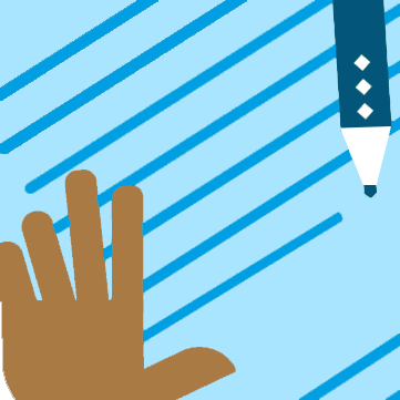 Grant Docs4 Hand and pencil icon